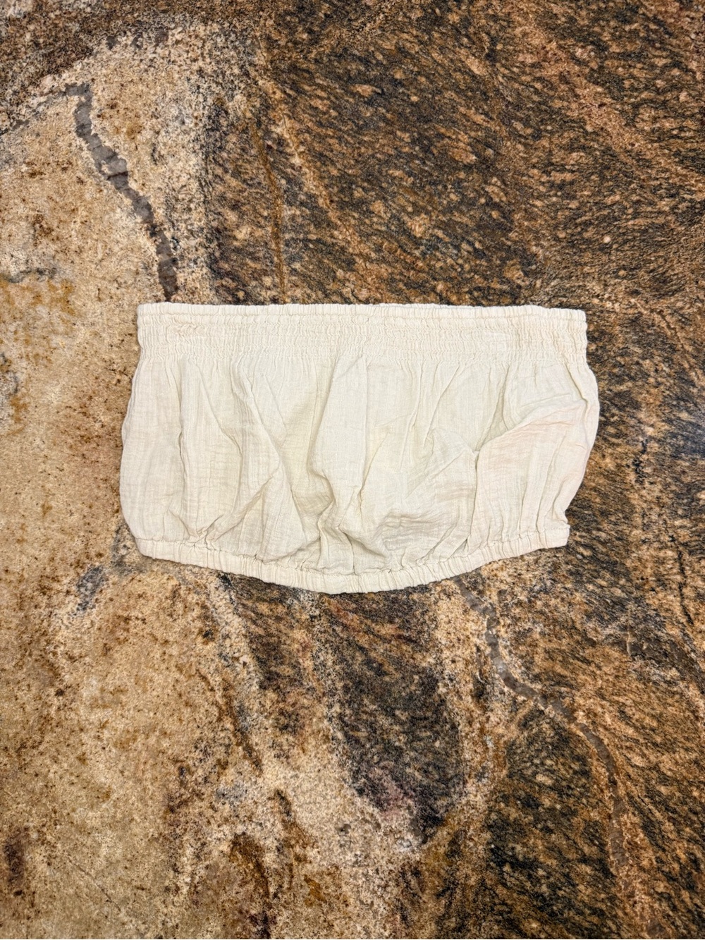 Universal Thread Cream Strapless Bandeau Top